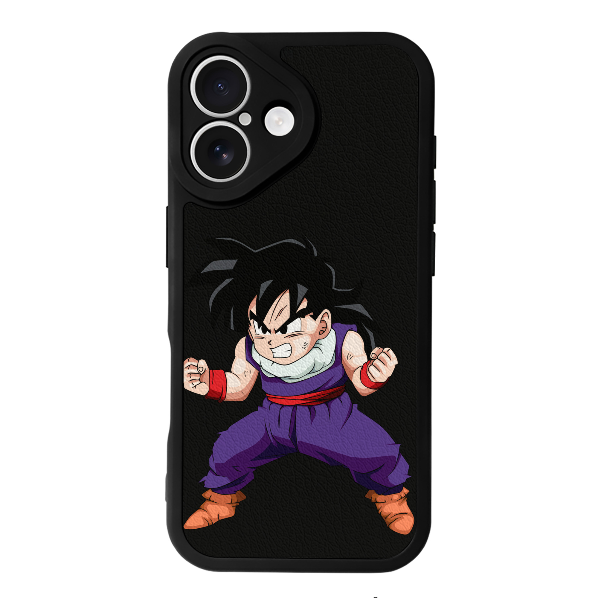 （画像用） ドラゴンボール 孫 悟飯（そんごはん）DRAGON BALL Son Gohan 【iPhone 16シリーズ対応】シリコンスマホケース（レザー調） 材質：シリコン